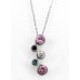 Sterling Silver Crystal Necklace and Earring Set - NE-CES113